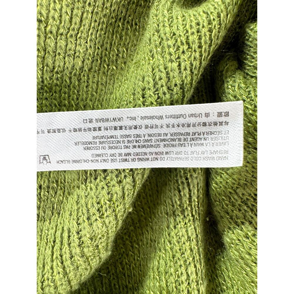 Free People Beach Malibu Surf Shorts Womens M Knit Green Pull On Boho Fold Over - Picture 6 of 7